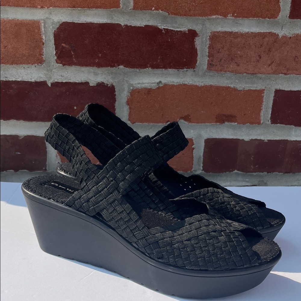 Steve Madden Burnice Platform Wedge Sandal new